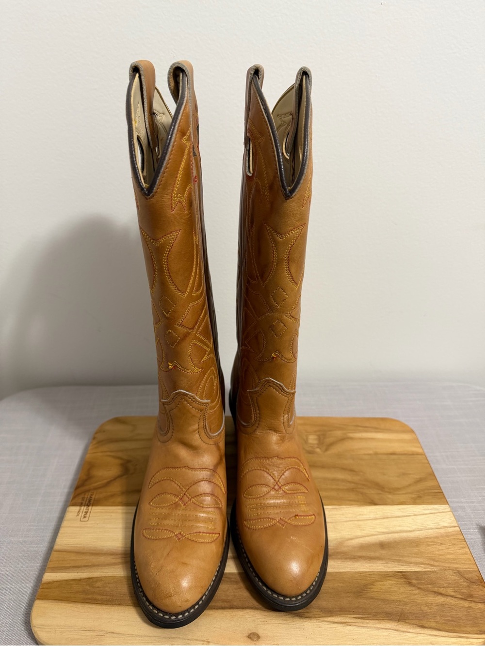 Texas Vintage Women's Low Heel Embroidered Boot Size 5.5 #267023 - Picture 3 of 13